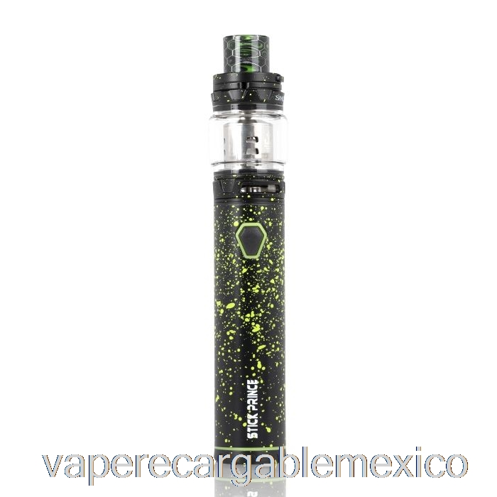 Kit Prince Vape Recargable Smok Stick - Estilo Pluma Tfv12 Prince Negro Con Spray Verde